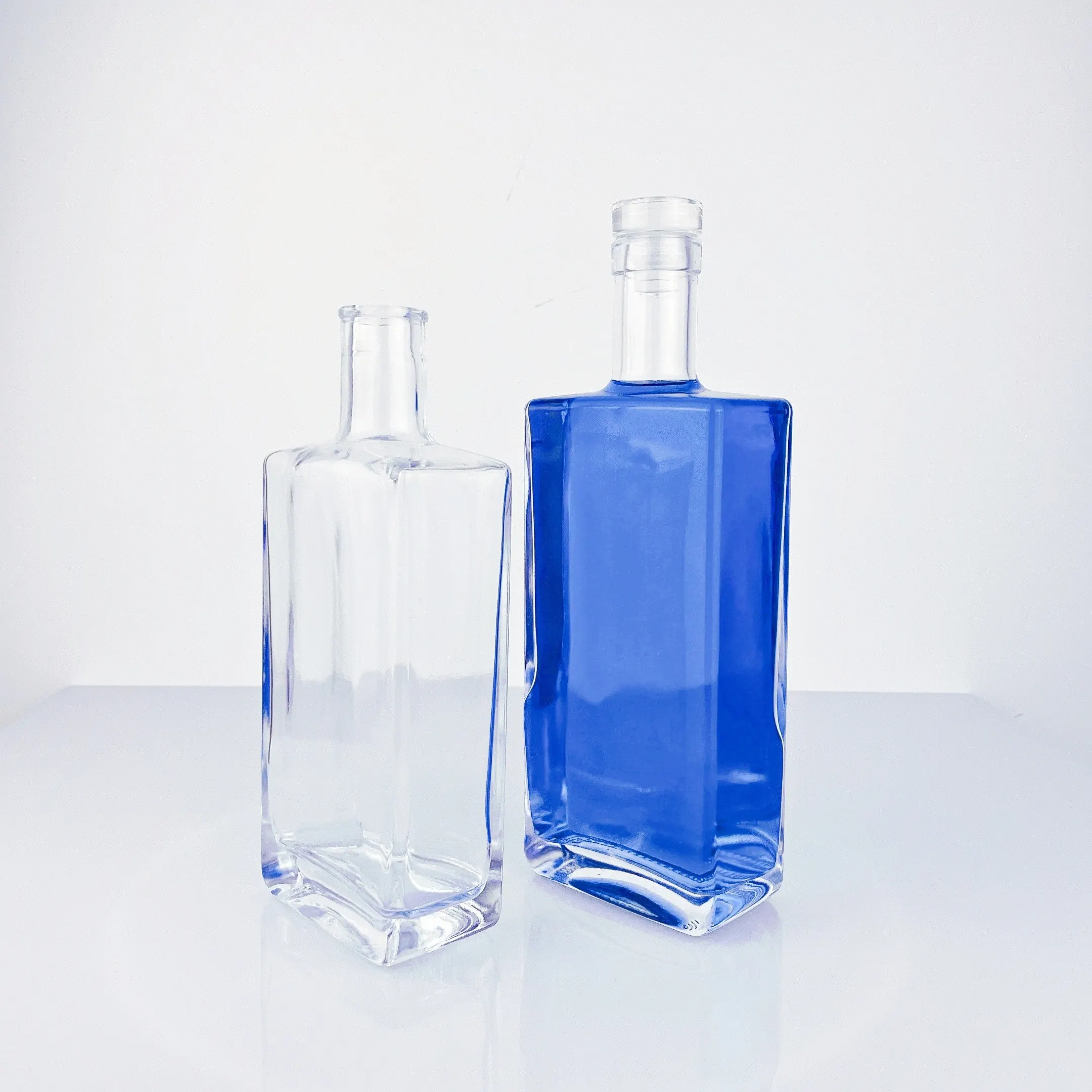 500ml 700ml Long Island Γυαλίνο Φλασκό για Τζίν, Βουρβόν, Βότκα με Cork