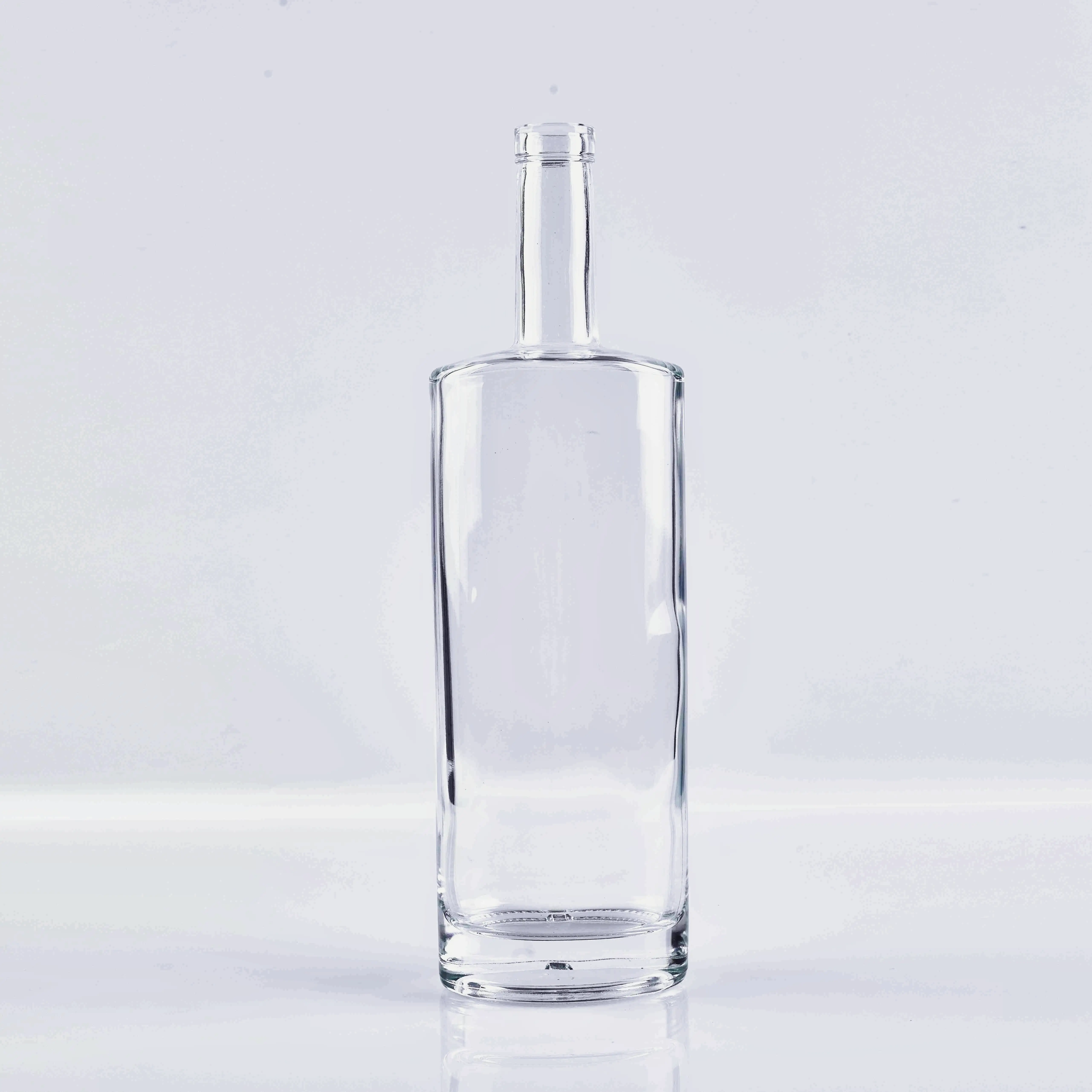 750ml Ελλειπτικό Γυαλίνο Φλασκό για Τεquila, Μεσκάλ, Βότκα